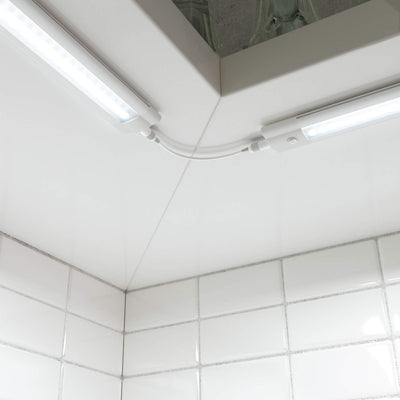 ledscom.de Smarte LED Unterbau-Leuchte SIRIS weiss matt mit WLAN-Controller, flach, Smart-Home, Alex