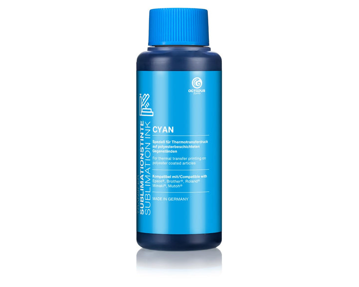Octopus 1000 ml (1L) Sublimationstinte cyan (blau) für Textildruck, Transferdruck, Sublimation Ink k