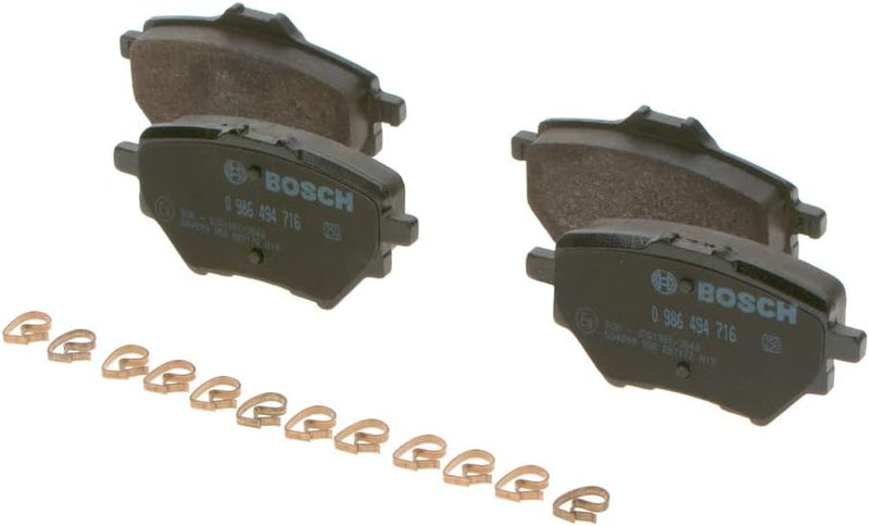 Bosch BP1711 Bremsbeläge - Hinterachse - ECE-R90 Zertifizierung - vier Bremsbeläge pro Set