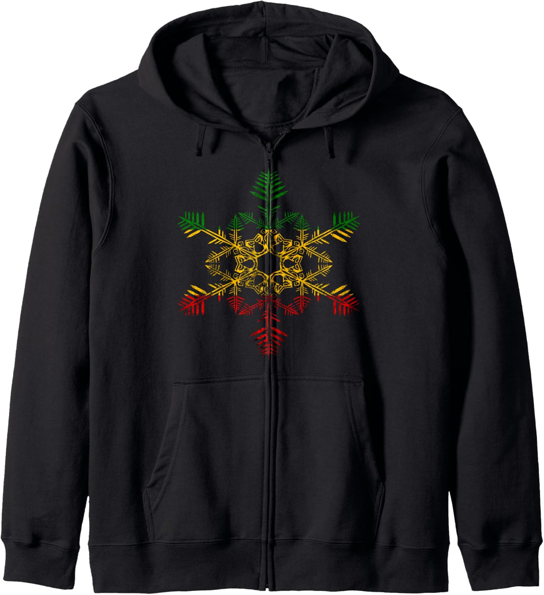 Rastafari Roots Schneeflocke Reggae Weihnachten Rasta Kapuzenjacke