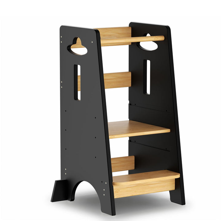 COSYLAND Lernturm ab 1 Jahr - Höhenverstellbarer Learning Tower für Kinder (3-stufig) - Montessori L