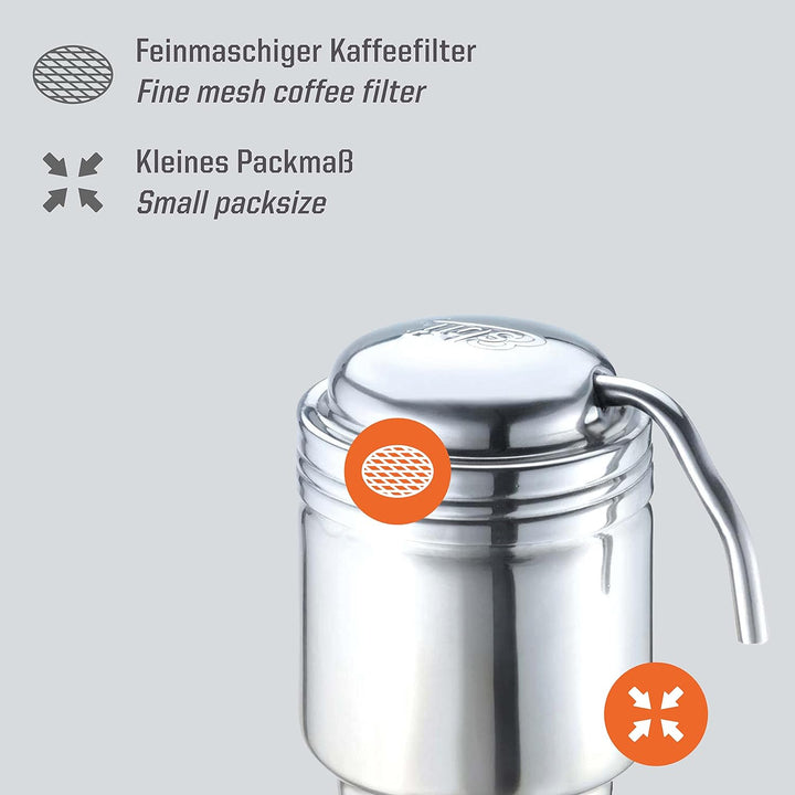 Esbit Edelstahl Kaffeekocher Silber, Silber