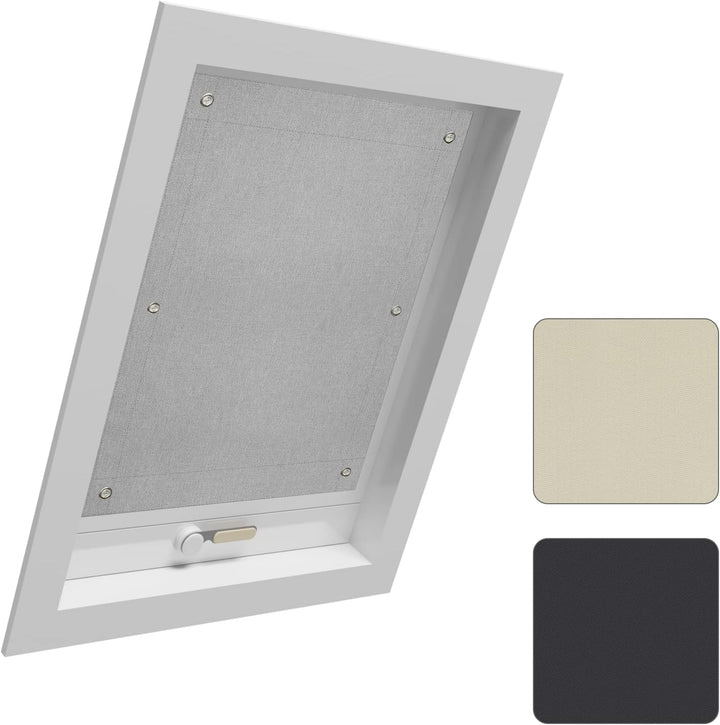 WOLTU Thermo Dachfenster Rollo ohne Bohren Sonnenschutz Verdunkelungsrollo mit Saugnäpfen, Thermorol
