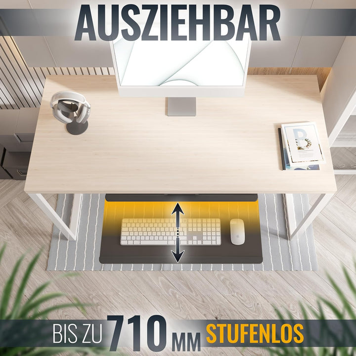 RICOO Tastatur-Halterung Schwenkbar Neigbar (CZ0300) Computer PC Schreibtisch Tastatur-Auszug Keyboa