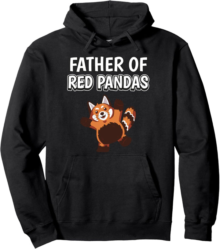 Herren Jungen Father Of Red Pandas Papa Vatertag Roter Panda Pullover Hoodie