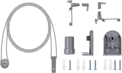 OBdeco Verdunkelungsrollo Thermorollo 75x210cm Grau ohne Bohren mit gleichfarbige Beschichtung Oeko-