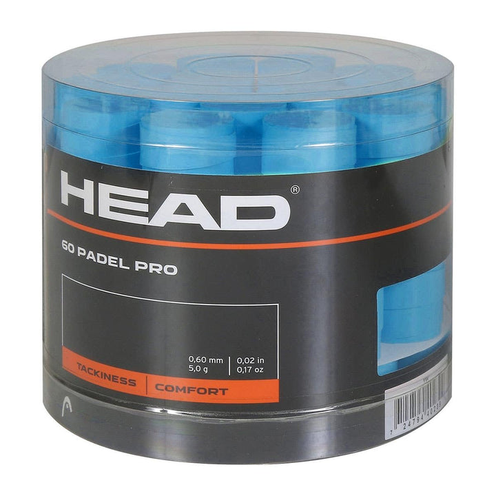 HEAD Unisex-Adult Padel Pro 60pcs Display Box Griffband, Blau