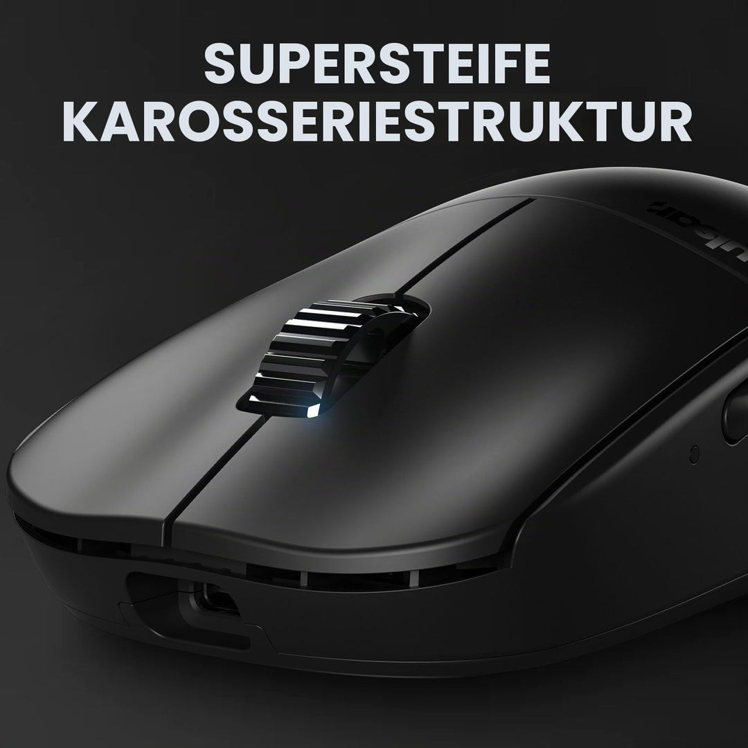 Pulsar Gaming Gears X2A ES kabellose Gaming-Maus, beidhändig, optischer Schalter, OLED-Display, trei