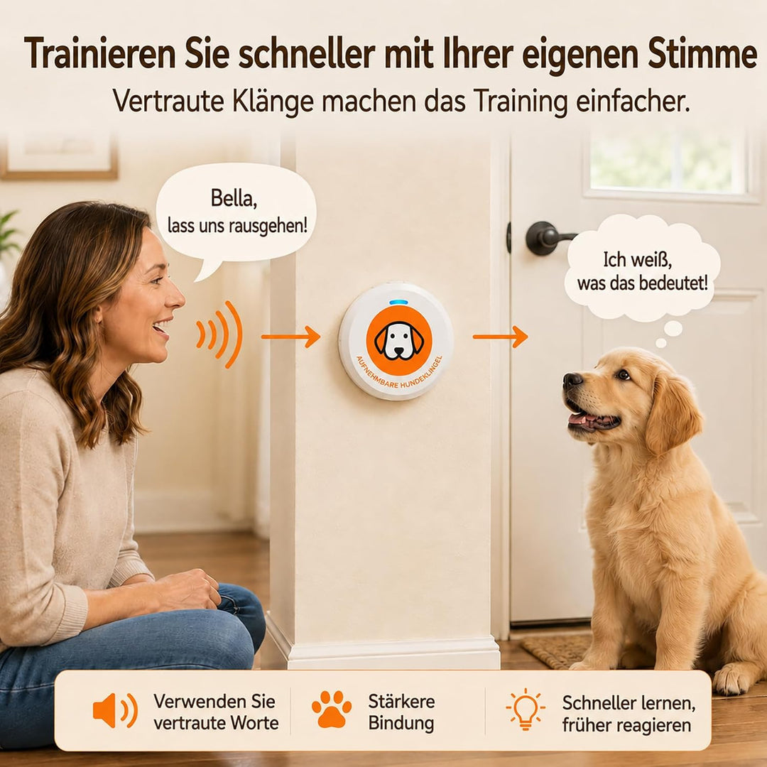 ChunHee Aufnahmeversion Katzenklingel/Hundeklingel Buzzer Hund Haustier Türglocken Sensor Berührt Wa