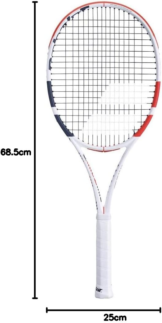 Babolat Unisex Erwachsene Pure Strike 16/19 U Nc schläger Weiss / Rot / Schwarz 3, Weiss / Rot / Sch