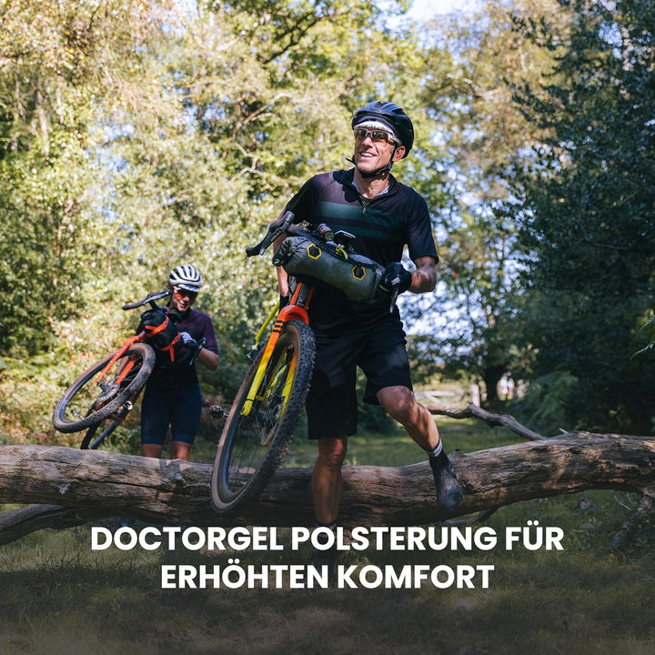 GripGrab Shark Gepolsterte Langfinger Mountainbike Gravel Handschuhe rutschfeste Vollfinger Sommer F