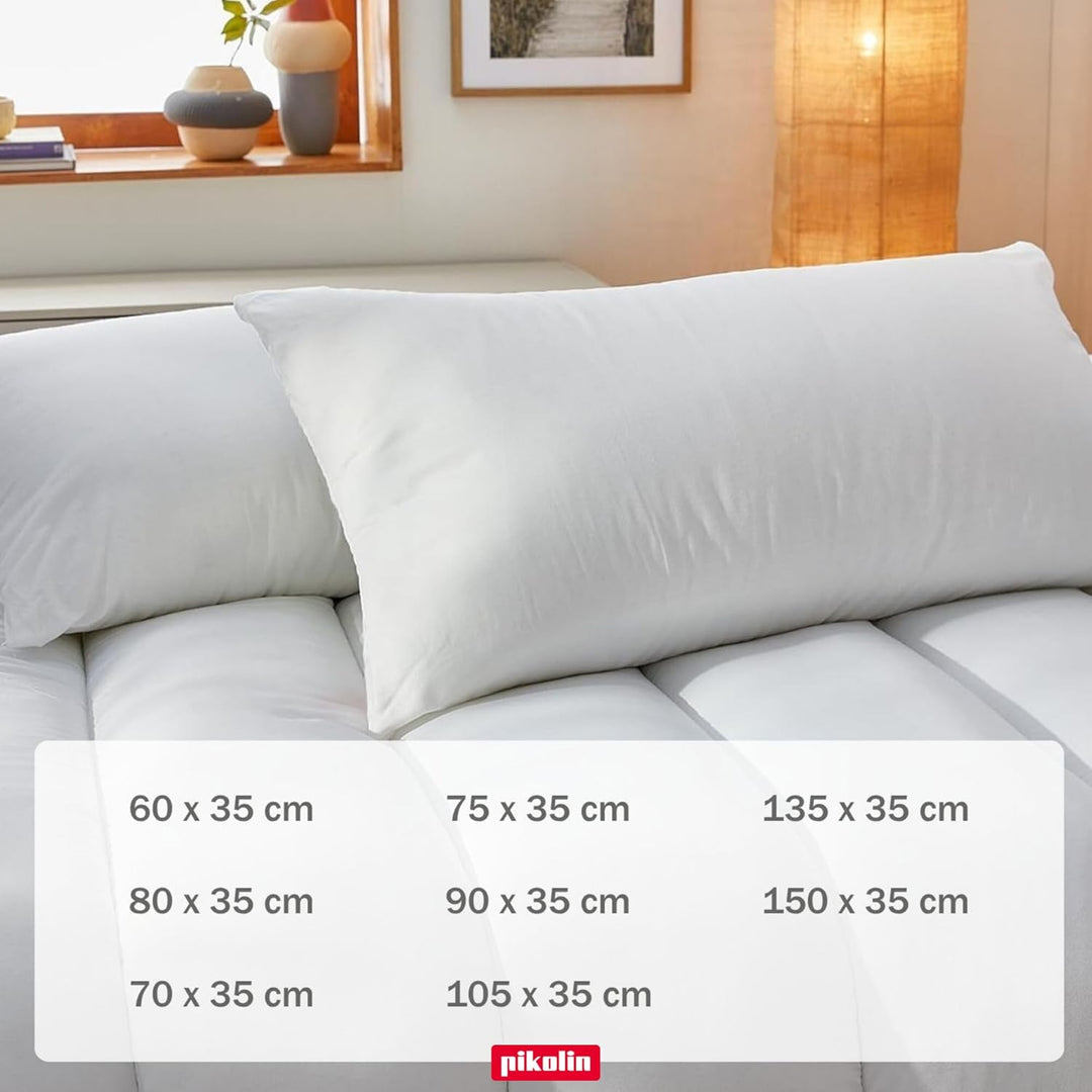 Pikolin Home - Ergonomisches viskoelastisches Kissen mit doppeltem, anpassbarem Bezug mit Memory-Foa