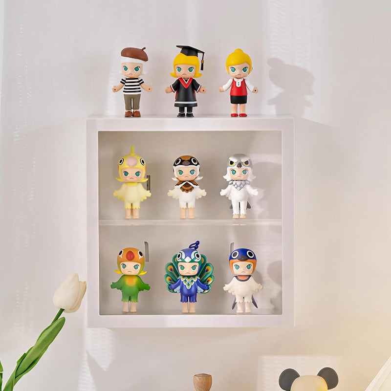 Siyecioa Schaukasten Vitrine, Acryl Vitrine Hängend, Vitrine Klein mit Tür für Action Figuren Spielz