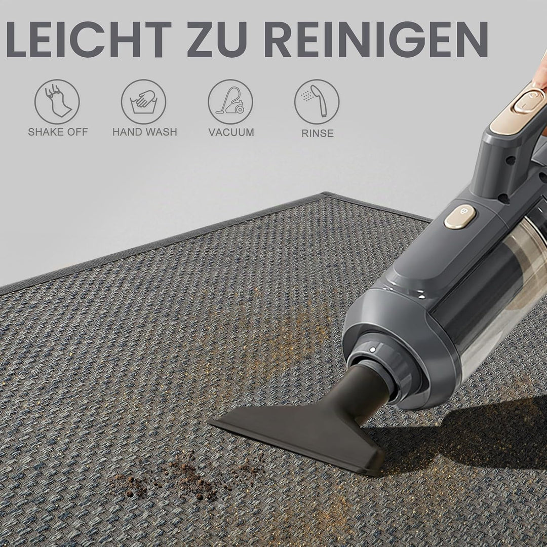 LEKEEPGO Fussmatte Innen 60 x 120 cm, rutschfest Fussmatte, waschbar Schmutzfangmatte, Dünn Türmatte