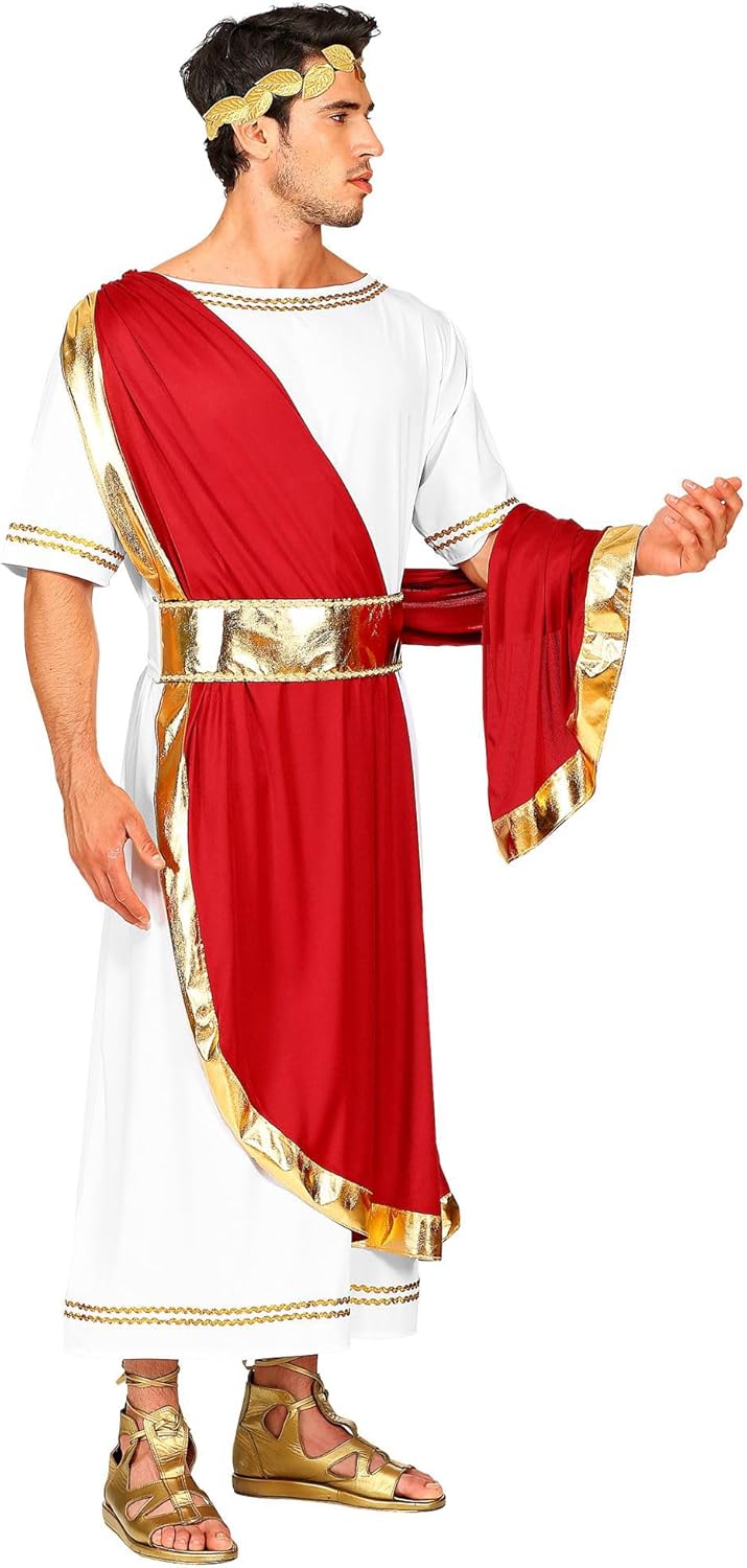 "ROMAN EMPEROR" (tunic with sash, belt, laurel wreath) - (XXL), XXL