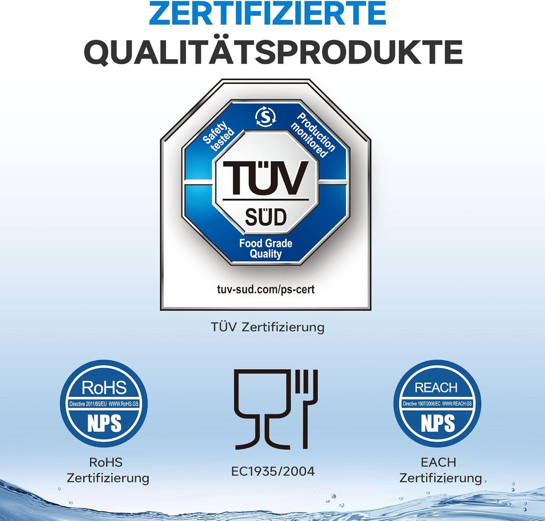 AQUALTRA Kaffee Wasserfilter Ersatz für DLSC002, SER3017 & 5513292811, Kompatibel mit De'Longhi ECAM