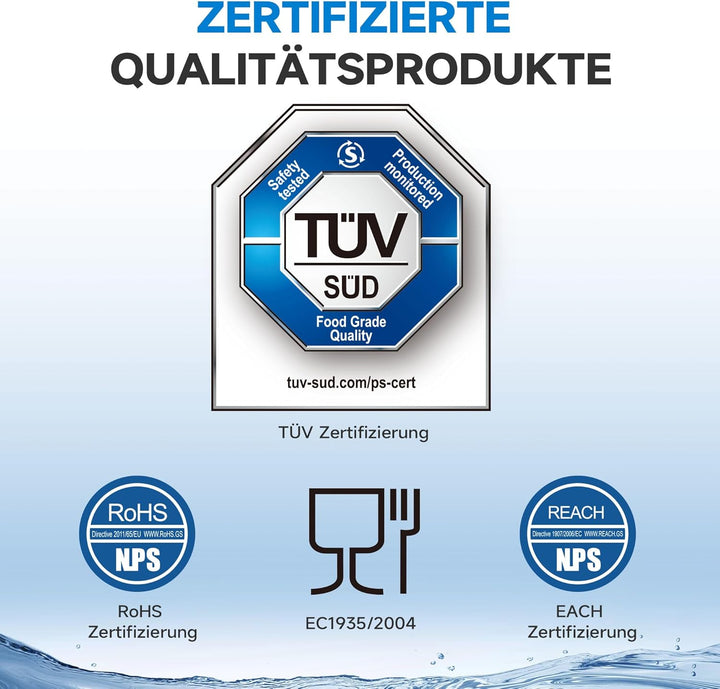 AQUALTRA Kaffee Wasserfilter Ersatz für DLSC002, SER3017 & 5513292811, Kompatibel mit De'Longhi ECAM