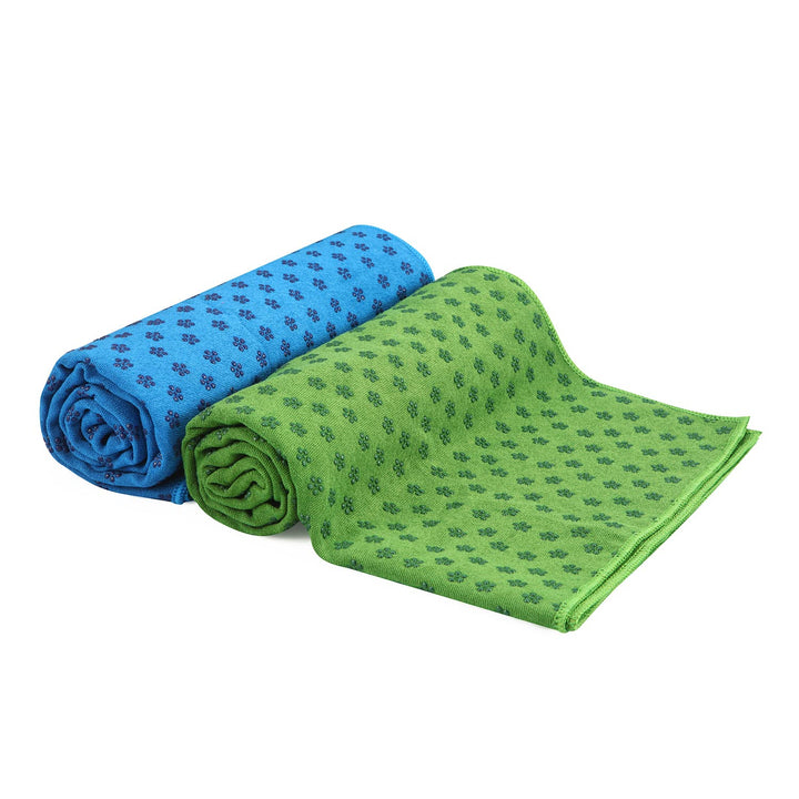 voidbiov Quick Dry rutschfeste Yoga Handtücher (6 Farben) mit Mesh-Tragetasche, extra lang (62 x 183