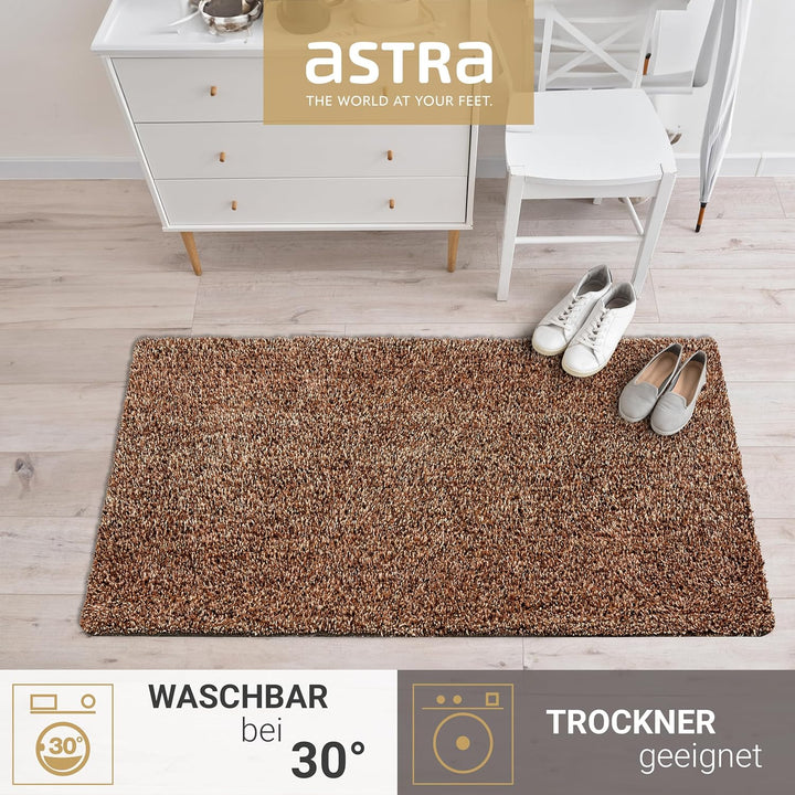 Astra Fussmatte innen rutschfest - nachhaltige Schmutzfangmatte waschbar bei 30°C - Türmatte PVC-FRE
