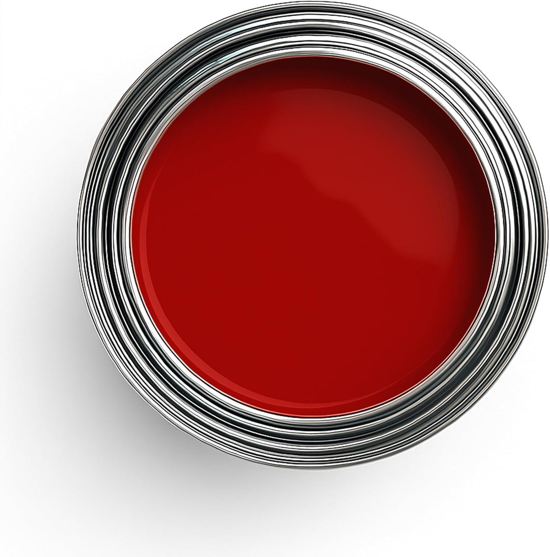 CAIRCON Metallschutzlack 4in1 Metallfarbe Metalllack Rostschutzfarbe Buntlack Rot 5L 5.00 l (1er Pac