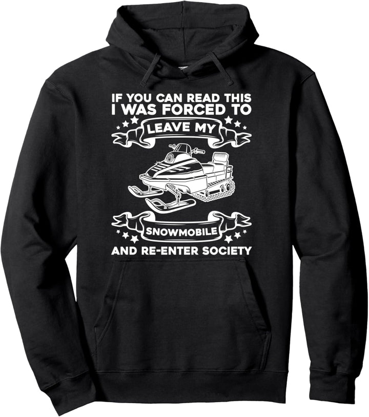 Schneemobil Motorschlitten Kettenschlitten - Schneemobil Pullover Hoodie