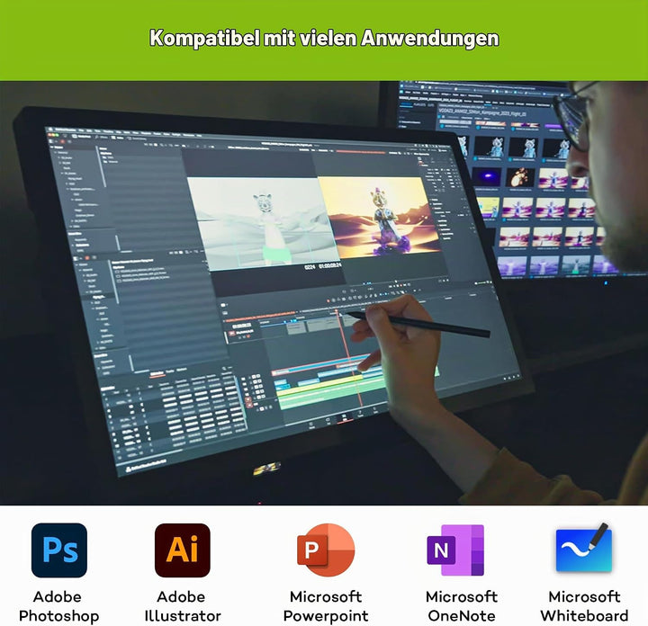 Wacom Cintiq Pro 27 Grafiktablett ohne Standfuss (4k-Auflösung, 26,9-Zoll-Display, HDR-Gamma, Panton
