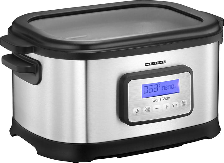 Melissa 16310170 Sous Vide Schongarer Topf, Würstchenwärmer und Vakuum für Küche Kochen bei niedrige
