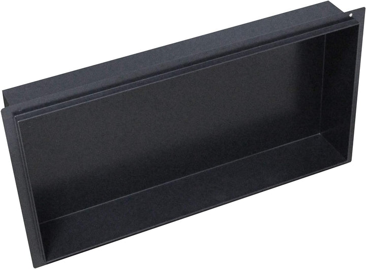 Bernstein Wandnische BS603010 60 x 30 x 10 cm randlos aus Edelstahl in Schwarz, befliesbare Duschnis