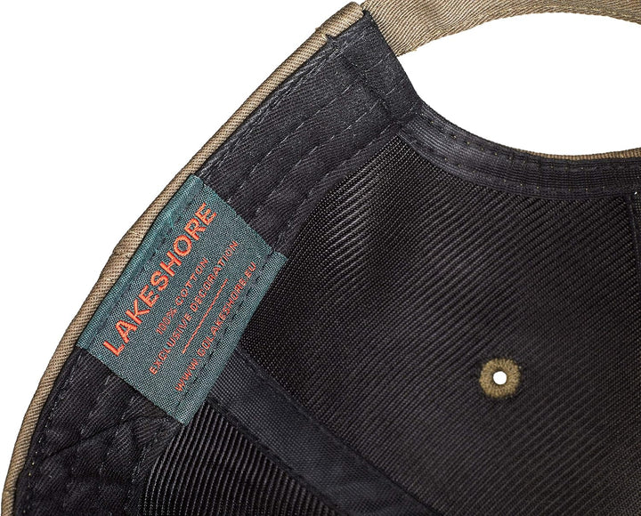 Lakeshore® Jagd Cap, Angel, Outdoor Kappe, Olive, 100% Baumwolle, Damen und Herren