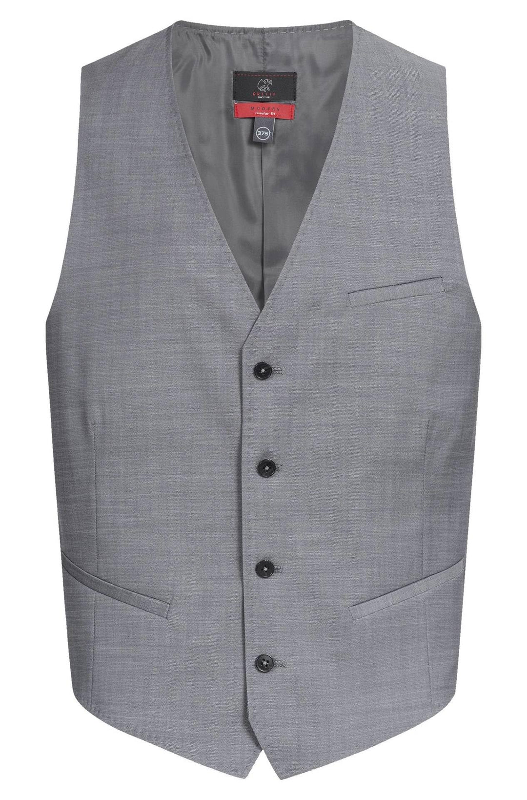 Greiff Grösse 58 Corporate Wear Modern Herren Weste Regular Fit Hellgrau Modell 1614