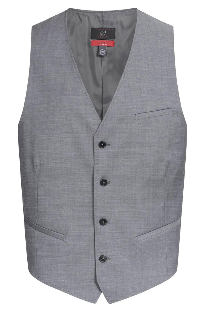 Greiff Grösse 58 Corporate Wear Modern Herren Weste Regular Fit Hellgrau Modell 1614
