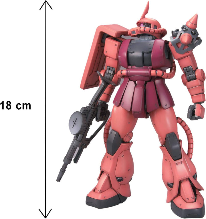 BANDAI - Master Grade Zaku Char's, Version 2.0 MS-06S 1/100, Mehrfarbig