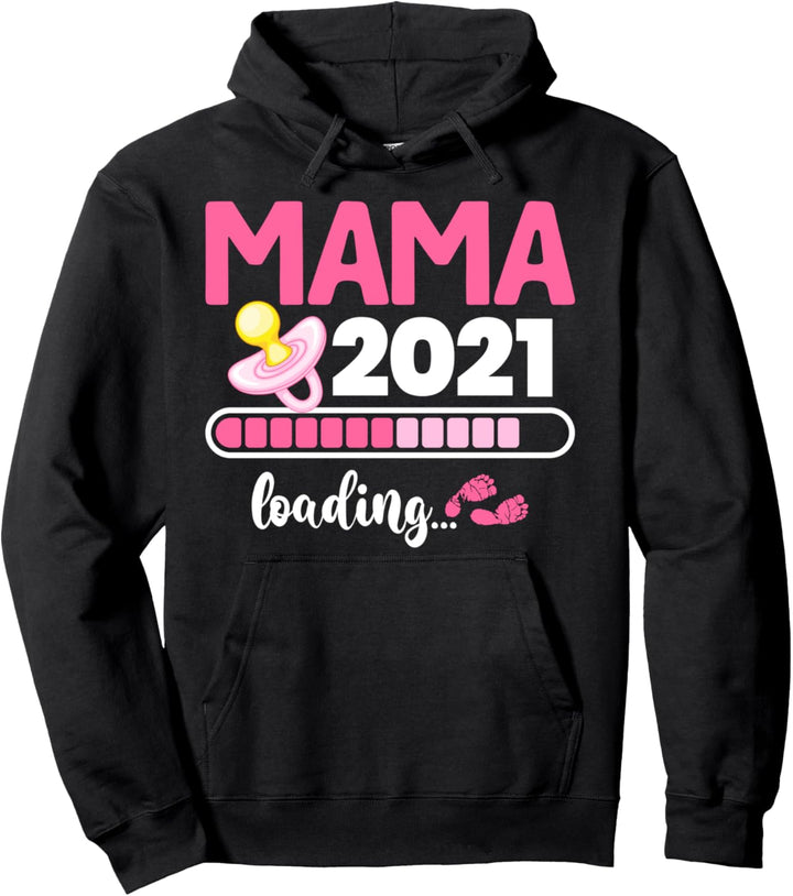Schwanger Schwangerschaft Schwangere Mama 2021 loading Pullover Hoodie