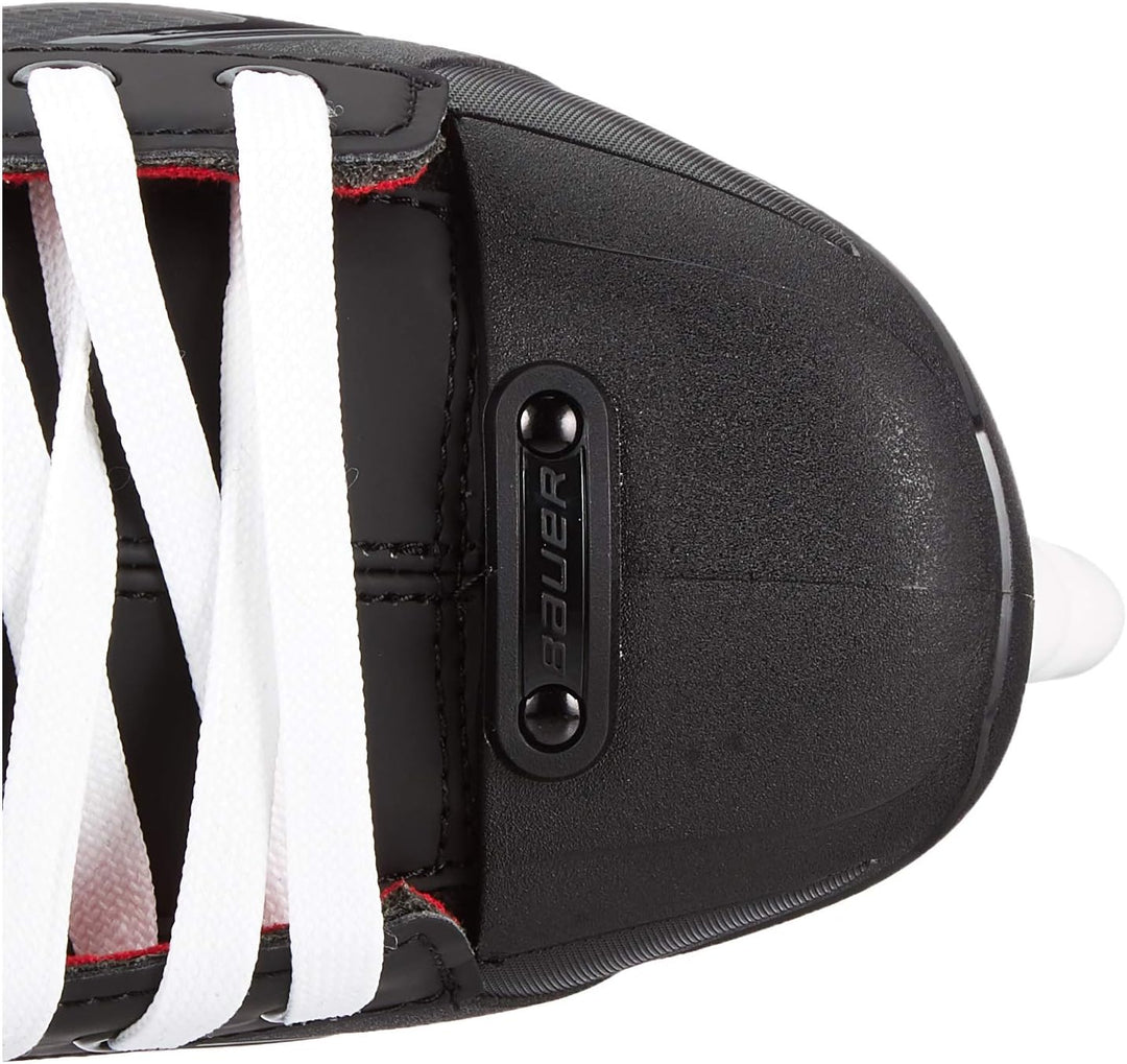 Bauer Unisex-Kinder Pro Skate Feldhockeyschuhe 38.5 EU Schwarz Schwarz Weiss Rot Si 900, 38.5 EU Sch