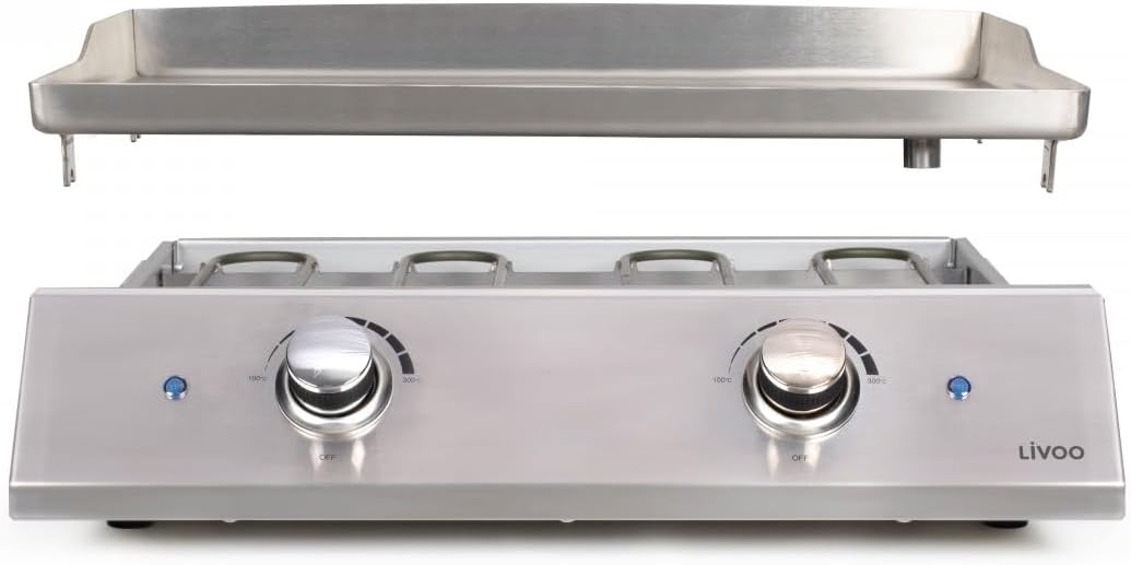 elektrische Plancha 51x36cm 2800w - DOC302