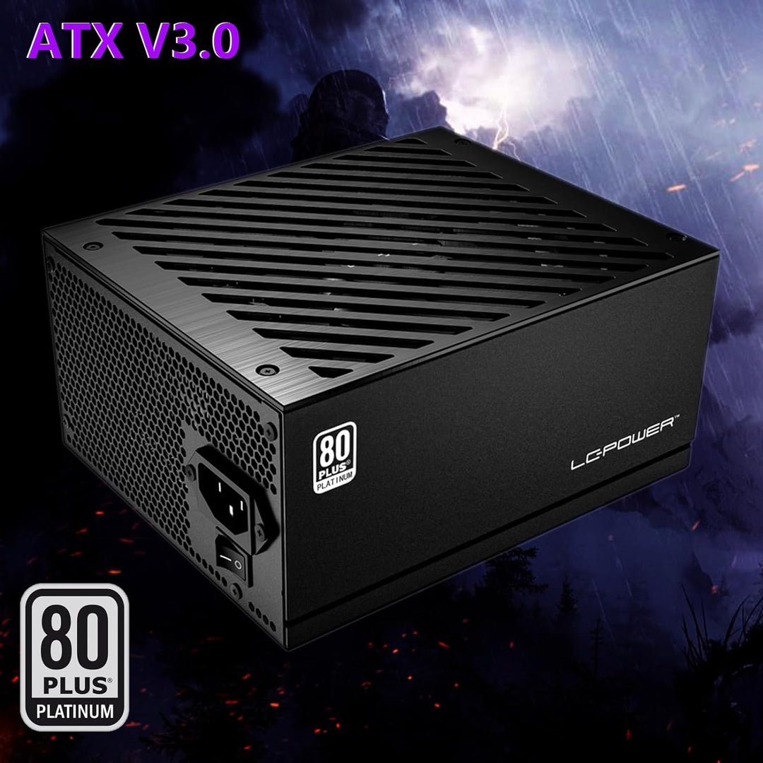 LC-Power LC1000P 80 Plus Platinum Vollmodulares Netzteil mit 850W Leistung und 10 PCI-Express-Anschl
