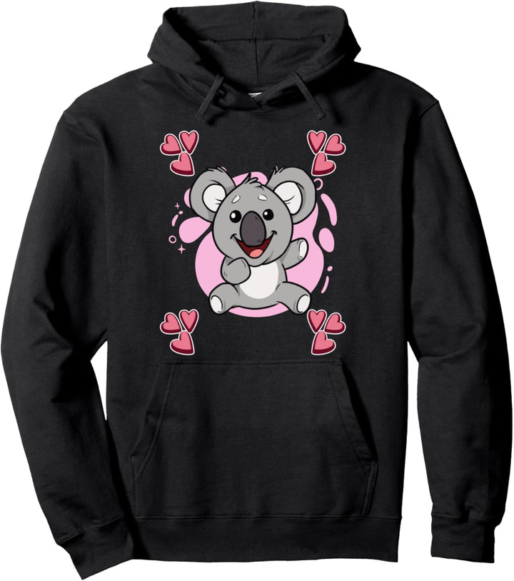 Damen Koala Zeichnung Mädchen Koala Pullover Hoodie