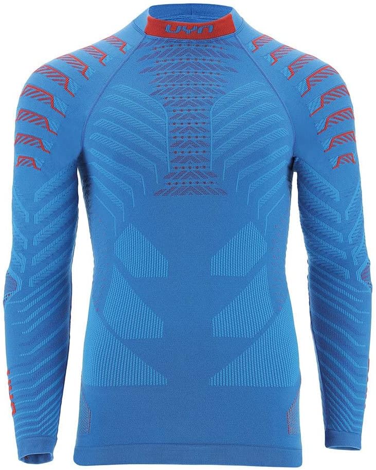 UYN Herren Resilyon Langarmshirt, Blue/Red, XXL