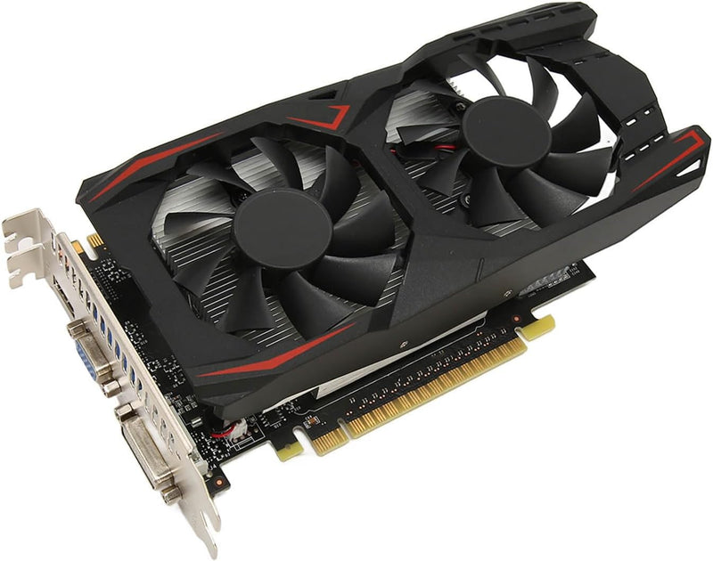 GTX1050Ti 4 GB Grafikkarte, GDDR5, 128 Bit, 700 MHz, Gaming-Grafikkarte mit HDMI-VGA- und DVI-Anschl