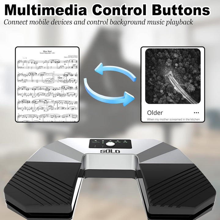 Bluetooth Page Turner Pedal,Bluetooth Fussschalter,Drahtloser Page Turner,Geräuschloses Fusspedal zu