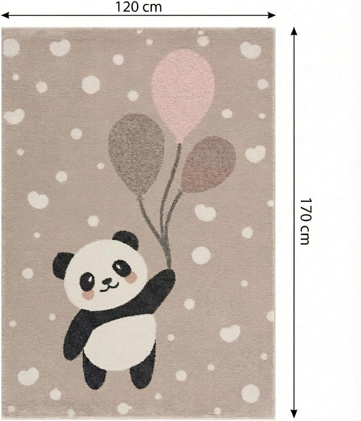 Jimri Teppich Kinderzimmer - Teppiche für Kinderzimmer, Kinderteppich, Kinderteppich Mädchen, Bär, P
