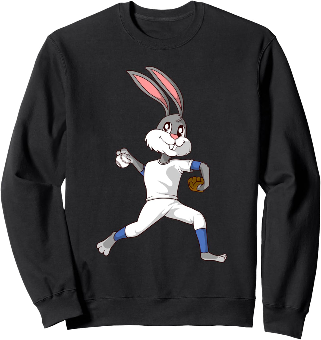Osterhase Baseball Kaninchen Hase Ostern Sweatshirt