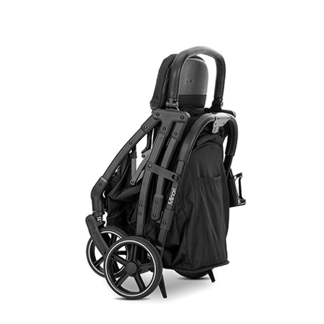 Lorelli Kinderwagen Buggy Minori faltbar PU-Räder Getränkehalter Fussabdeckung schwarz, schwarz