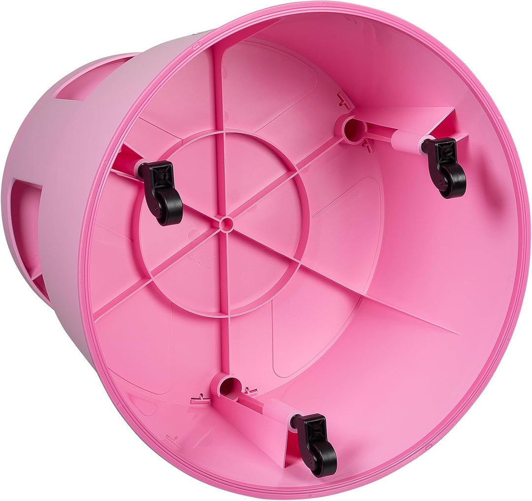 WEDO x FRNK Rollhocker Super Step – robuster Tritthocker aus Kunststoff, TÜV/GS-geprüft nach EN 1418