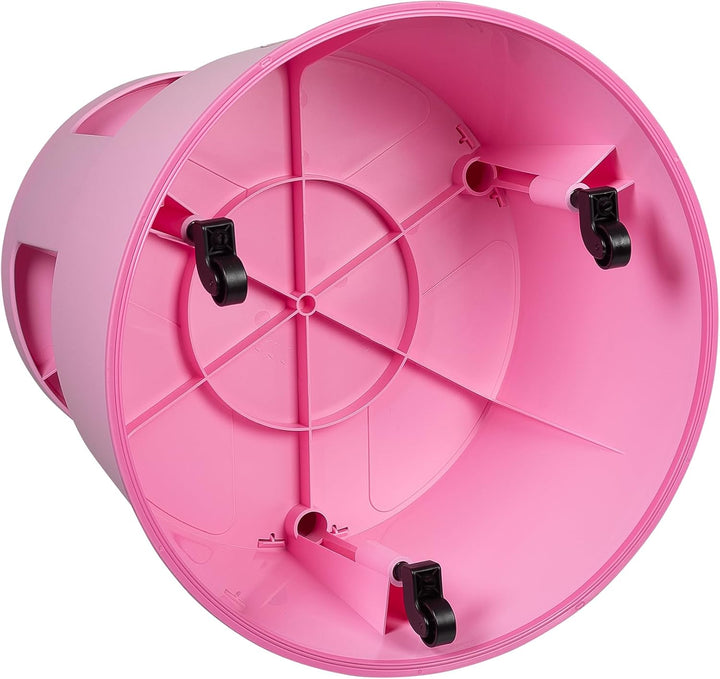 WEDO x FRNK Rollhocker Super Step – robuster Tritthocker aus Kunststoff, TÜV/GS-geprüft nach EN 1418