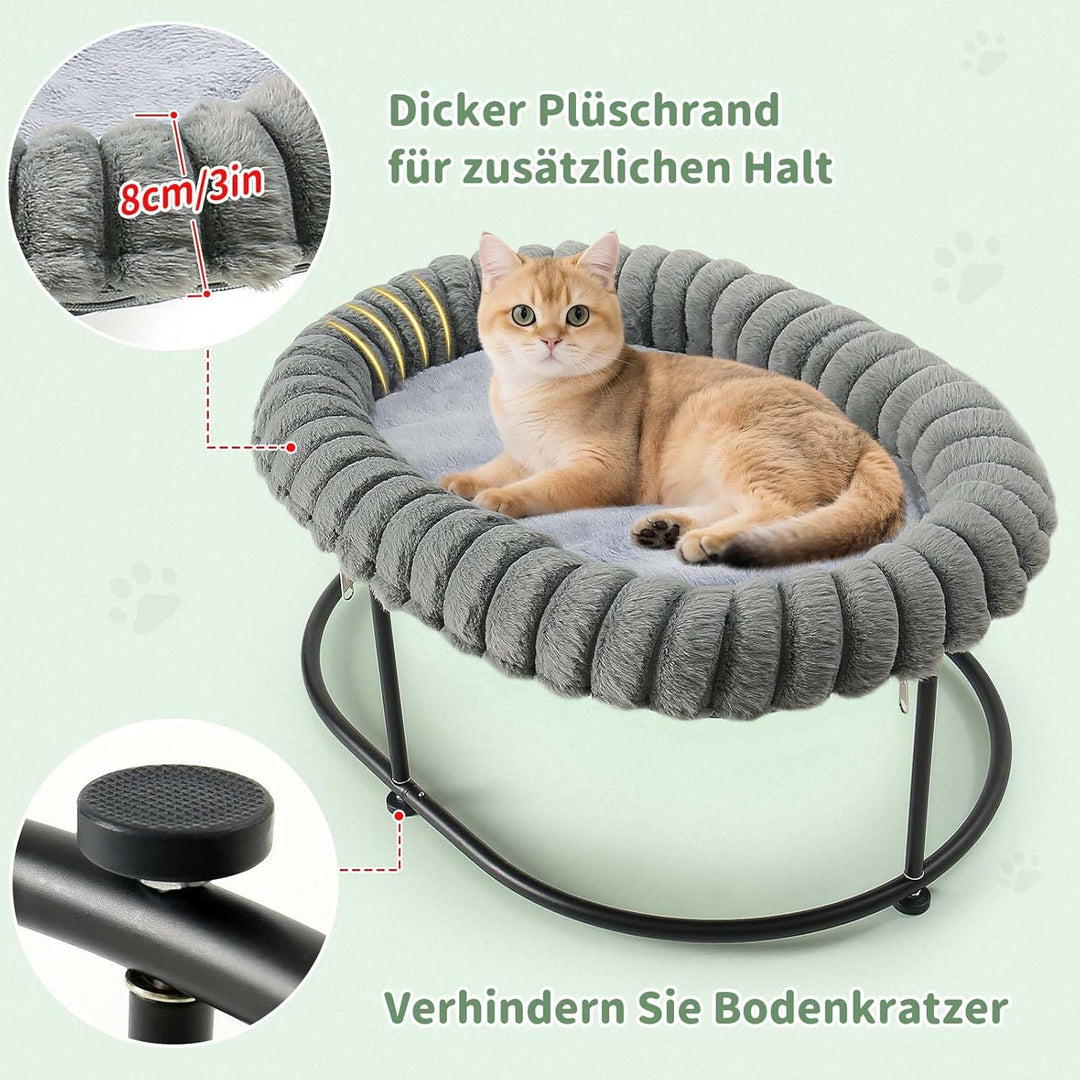 GUUSII HOME Erhöhtes Katzenbett katzenhängematte für Grosse Katzen Bett Katzenliege Kätzchen Hängema