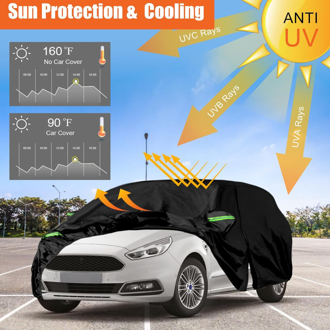 Auto Abdeckun für Ford S-MAX 2006-2023 Oxford Baumwolle Wasserdicht für Regen Sonne Staub Schutz Aut