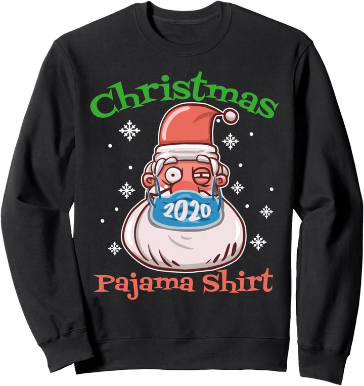 Weihnachtsmann mit Gesichtsmaske Weihnachten 2020 Sweatshirt