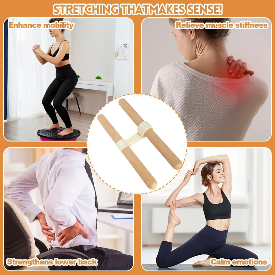 Dehngerät & Stretchinggerät 2-in-1, 2-in-1 Flexibilitäts- & Rückentrainer, Rückenstrecker mit Variab