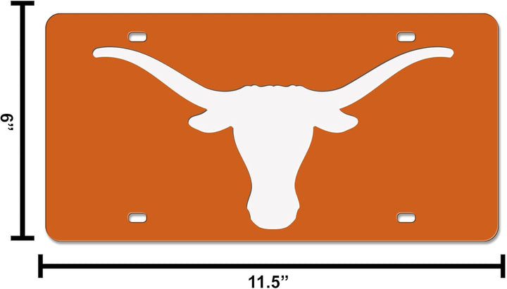 NCAA lasergeschnittenes Kennzeichen Texas Longhorns, Texas Longhorns